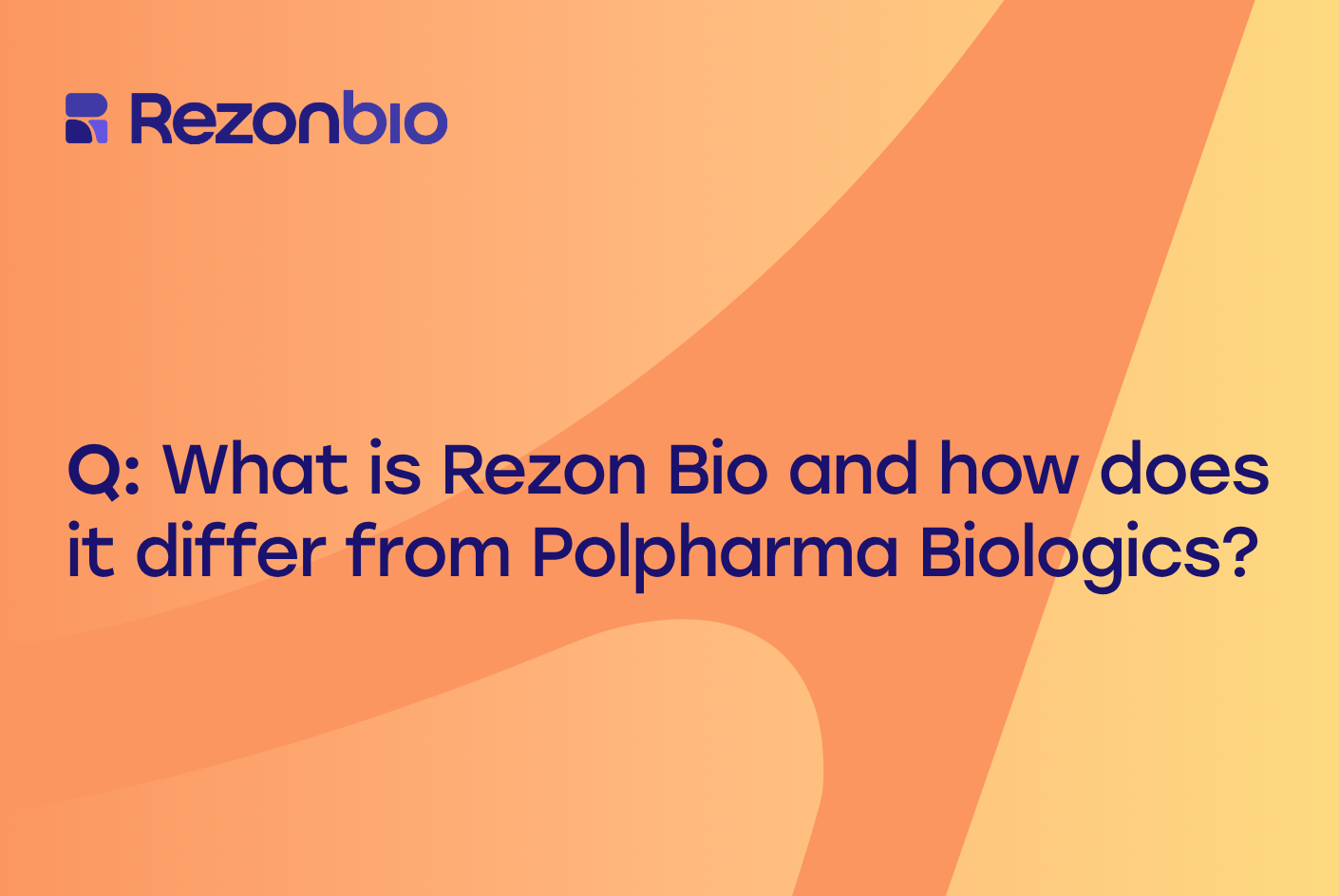 What is Rezon Bio and how does it differ from Polpharma Biologics?